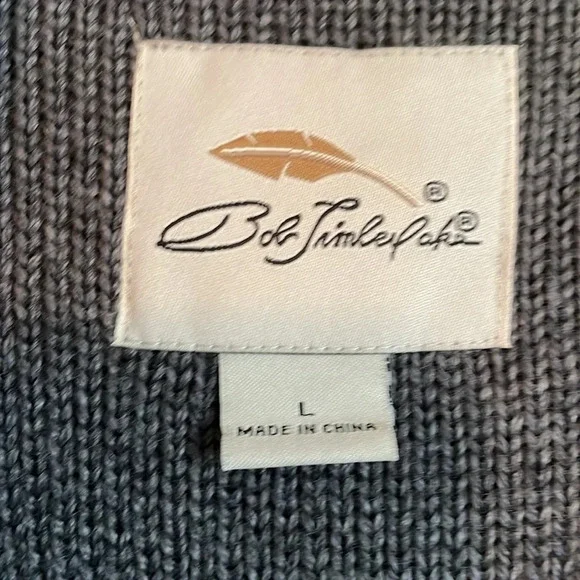 Sweater vest sz large (runs small) heather gray with mustard zag detail. Hooded - Picture 3 of 8